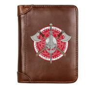 LOKAXXZU Portefeuille Authentique en Cuir rétro médiéval Unique, Cadeau de Luxe de Luxe de Noël pour Hommes, de Nombreux Styles Nordic Viking Symbol Amulet Portefeuille (Couleur: G-Wallet 47)