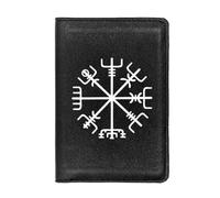 LOKAXXZU Portefeuille Authentique en Cuir rétro médiéval Unique, Cadeau de Monnaie d'anniversaire de Noël Masculin, de Nombreux Styles Nordic Viking Symbol Amulet Wallet (Couleur: Ballet B 15)