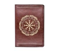 LOKAXXZU Portefeuille Authentique en Cuir rétro médiéval Unique, Cadeau de Monnaie d'anniversaire de Noël pour Hommes, de Nombreux Styles Nordic Viking Symbol Amulet Wallet (Couleur: Ballet B 24)