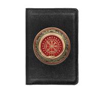 LOKAXXZU Portefeuille Authentique en Cuir rétro médiéval Unique, Cadeau de Monnaie d'anniversaire de Noël pour Hommes, de Nombreux Styles Nordic Viking Symbol Amulet Wallet (Couleur: Ballet B 13)