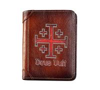 LOKAXXZU Portefeuille Authentique en Cuir rétro médiéval Unique, Cadeau de Monnaie d'anniversaire de Noël Masculin, de Nombreux Styles Nordic Viking Symbol Amulet Wallet (Couleur: I-Wallet 3)