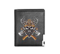 LOKAXXZU Portefeuille Authentique en Cuir rétro médiéval Unique, Cadeau de Monnaie d'anniversaire de Noël Masculin, de Nombreux Styles Nordic Viking Symbol Amulet Portefeuille (Couleur: C-Wallet 14)