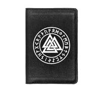 LOKAXXZU Portefeuille Authentique en Cuir rétro médiéval Unique, Cadeau de Monnaie d'anniversaire de Noël pour Hommes, de Nombreux Styles Nordic Viking Symbol Amulet Wallet (Couleur: Ballet B 17)