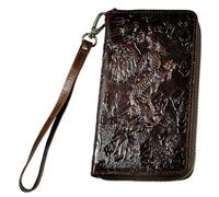 LOKAXXZU Portefeuilles Authentiques en Cuir rétro médiéval Unique, Cadeau de Luxe de Luxe de Noël pour Hommes, de Nombreux Styles Nordic Viking Symbol Amulet Wallet (Couleur: Kallet K 4)