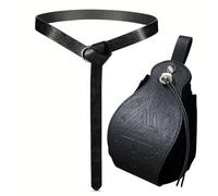 LOKAXXZU Portefeuilles Authentiques en Cuir rétro médiéval Unique, Cadeau de Monnaie d'anniversaire de Noël pour Hommes, de Nombreux Styles Nordic Viking Symbol Amulet Portefeuille (Couleur: Sac