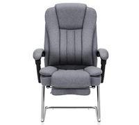 LOKAXXZU Président Informatique, inclinais à Domicile pour Le déjeuner-déjeuner Chaise d'étude Chaise Tissu Chaise de Bureau de Bureau Ergonomique Chaise Chargement de 200 kg, Gris, 64 * 52,5 * 109cm