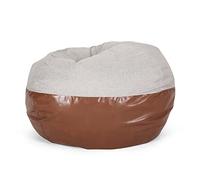 LOKAXXZU Sac de Grains à Deux Tons canapés Paresseux canapé Farine de café en Gris Clair Sac Marron (Couleur: café léger)