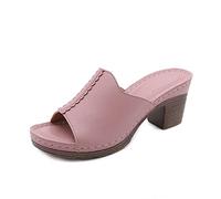 LOKAXXZU Sandales pour femmes talons glisse les tongs des femmes sandales de bureau et les pantoufles décontractées les tongs (couleur: une taille: 42)
