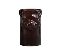 LOKAXXZU Vases Vase en Verre Imitation Animal Maison Restaurant Table Basse Bureau Bureau Vase décoratif Moderne Peut être hydroponique Saphir Bleu/Marron Vase à Fleurs (B)