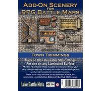 Loke Battlemats- Add on Scenery Town Trimmings Battlemat, GQLBM018, Multicolor, Taille Unique