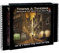 Loke Towns & Taverns Livres de tapis de combat, noir