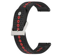 LOKEKE Bracelet de rechange en silicone pour Suunto 9 Peak - 22 mm - Pour montre Suunto 9 Peak / Samsung Galaxy Watch 3 - 45 mm - Noir + Ornge)