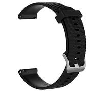 LOKEKE Bracelet de rechange en silicone pour Timex Expedition - 20 mm - Noir - Siliocne