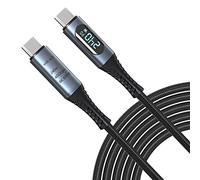 LOKEKE Câble USB 4.0 240 W PD type C, 8K @ 60 Hz 40 Gbit/s USB type C vers USB C mâle vers mâle compatible avec ordinateur portable MackBook i Pad Galaxy