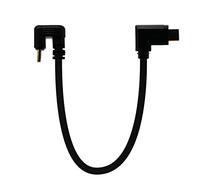 LOKEKE Câble USB C vers USB C en forme de U, Plaqué or - Type C mâle 180 degrés vers type C 3.1 mâle - Angle de 90 degrés - Câble de charge pour ordinateur portable/tablette (0,3 m, M à M)