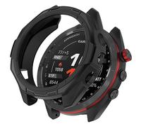 LOKEKE Compatible avec Garmin Approach S70 47 mm, coque de protection en TPU compatible avec Garmin Approach S70 47 mm (47 mm noir)
