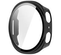 LOKEKE Compatible avec Samsung Galaxy Watch 8, coque de protection complète en PC, protecteur d'écran en verre trempé compatible avec Samsung Galaxy Watch 8 de 40 mm (noir)
