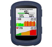 LOKEKE Coque de protection en silicone pour Garmin Edge 540/840 Bleu silicone