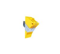 LOKHEN Cale de Roue E36 de 147 mm de Hauteur avec Support de Fixation, Cale de Sécurité pour Remorque, Camionnette et Véhicule Utilitaire, Conforme DIN 76051 et Certifiée TÜV