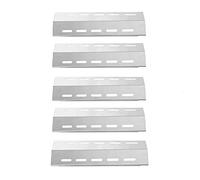 LOKHING 30500701/30500097 (5-Pack) Plaque chauffante en Acier Inoxydable, Tente de Chaleur, Remplacement pour Les modèles Choisir Ducane 5 Burner Gas Grill (428.6 x 130.2mm)