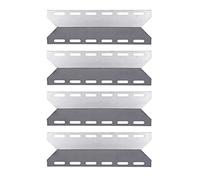 LOKHING 92341 44CM BBQ Diffuseur de Chaleur pour Nexgrill, Char-Broil, CosmoGrill avec Autres Modèles Flamme Gril, Acier Inoxydable Plaque Chauffante Pièces de Rechange, Paquet 4