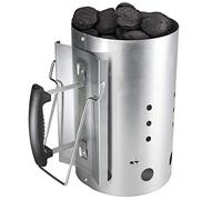 LOKHING Démarreur avec poignée de sécurité, démarreur de cheminée, Foyer au Charbon de Bois, Accessoire de Barbecue pour Weber 7416, Barbecue à démarrage Rapide pour Les grillades, 30 cm H, 19 cm DIA