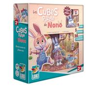 Loki Les Cubes Puzzle de Nono - Jeu de Société Enfant - Jeu d'Éveil Narratif et Cherche & Trouve - Puzzle en Cubes - 1 à 4 Joueurs - 10 Min - Dès 3 Ans
