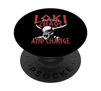 Loki Master of Chaos Mythologie Nordique Loki PopSockets PopGrip Adhésif
