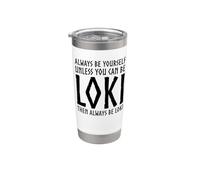 Loki Mythologie nordique païenne Viking Trickster Dieu drôle Gobelet isotherme en acier inoxydable double paroi