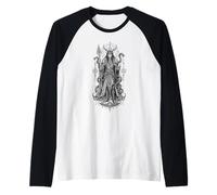 Loki Trickster God Norse Serpent Rune Mythologie Artwork Manche Raglan