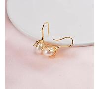 LOKILOKI Boucles d'oreilles en Perles Baroques Naturelles 925 Boucles d'oreilles en Argent Sterling pour Femmes Bijoux De Luxe en Perles d'eau Douce