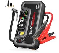 LOKITHOR JP400 Booster de Batterie Voiture 2500A avec Compresseur 150 PSI | Démarreur 12V Portable et Lampe LED, Pour Essence 8,5L et Diesel 6,5L