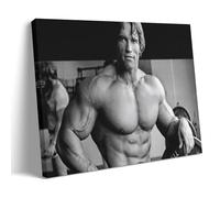 LOKJKOEQ Arnold Schwarzenegger Art mural classique noir et blanc, impression photo, décoration moderne pour chambre familiale, 30 x 45 cm