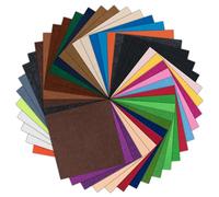 LOKLiK Feuille de Feutre LOKLiK 1,0 mm - Lot de 42 Couleurs Variées pour Projets Créatifs, Scrapbooking, Couture, Cartes, Décorations et Activités Scolaires
