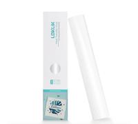 LOKLIK Flex Thermocollant Basic Blanc - Rouleau de vinyle HTV de 30,5 x 1200 cm pour t-shirts, sacs, vêtements et textiles - Facile à découper, durable, lavable et compatible presse à chaud (Blanc)