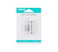 LOKLIK iCraft Lot de 2 lames de rechange à pointe profonde pour découpe de vinyle - Lames standard à 60° compatibles avec les machines de découpe LOKLIK iCraft et support de lame de rechange