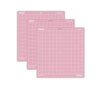 LOKLIK Lot de 3 Tapis de Découpe Rose Standard Grip Adhésif Antidérapant Scrapbooking 35.5 x 33 cm