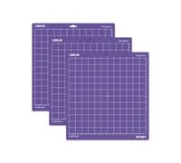 LOKLIK Lot de 3 Tapis de Découpe Violett Standard Grip Adhésif Antidérapant Scrapbooking 35.5 x 33 cm