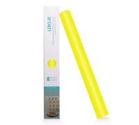 LOKLiK Rouleau Jaune de Vinyle Permanent Adhésif Matte Tissus Textiles 1 pc 30.5 x 180 cm - Décoration Sur Verre, Plastique, Céramique - Facile à Découper & Transférer, Usage Intérieur/Extérieur