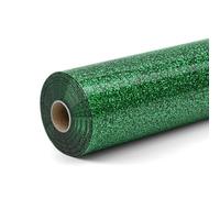 LOKLIK Rouleau Vert de Vinyle Pailleté Transfert de Chaleur Thermocolant Tissus Vêtement 1 pc 30.5 x 90 cm, Standard