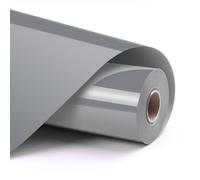 LOKLIK Vinyle Adhésif Permanent Brillant - Argenté Gris Silver - 30,5 x 180 cm - Résistant à l’Eau et aux UV - Idéal pour Verre, Métal, Céramique, Plastique - Compatible Cricut, Silhouette