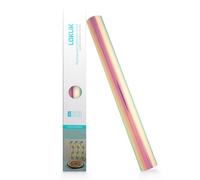 LOKLIK Vinyle Adhésif Permanent Holographique Violet - 1 Rouleau 30.5 x 90 cm, Idéal pour Verre, Métal, Plastique - Durable et Résistant aux Intempéries