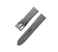 LOKLNEYK 22mm Mate Bracelet de montre en cuir véritable remplacer for Montblanc Bracelet de montre Bracelet de boucle de poignet Bracelet de ceinture hommes et femmes(Gray with buckle)