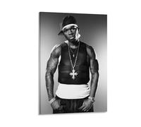 LOKLNEYK 50 CentModern Poster mural minimaliste pour salon, chambre à coucher, bureau - Une décoration simple mais frappante pour les maisons modernes - 60 x 90 cm - Style cadre