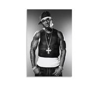 LOKLNEYK 50 CentModern Poster mural minimaliste pour salon, chambre à coucher, bureau - Une décoration simple mais frappante pour les maisons modernes - 60 x 90 cm - Style sans cadre