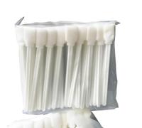 LOKLNEYK Bâtonnets de Nettoyage en Mousse, 50 pièces, compatibles avec Les solvants Roland Mimaki, tête d'impression, Outil de Nettoyage d'imprimante, Autocollants éponge(White Handle)
