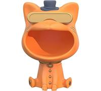 LOKLNEYK Bol à bonbons, Statue de plateau rangement bureau chat chanceux, petit objet décor moderne, bol bonbons for le, cadeau décoration intérieure-rose-petit(Oranje,S)