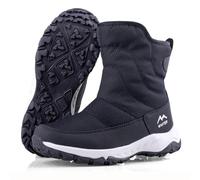 LOKLNEYK Bottes d'hiver pour femmes, bottes de neige imperméables et antidérapantes pour femmes, légères, doublées en fausse fourrure, chaudes pour l'extérieur par temps froid(Blue,37 EU)