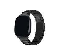 LOKLNEYK Bracelet de ceinture en métal adapté for Fitbit Versa 2 3 4 bandes bracelet de montre en acier adapté for Sense 2 Lite Correa(Black,Versa 2 1or Lite)