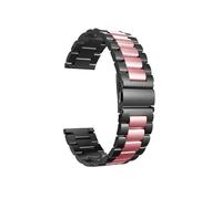 LOKLNEYK Bracelet de ceinture en métal adapté for Fitbit Versa 2 3 4 bandes bracelet de montre en acier adapté for Sense 2 Lite Correa(Black pink,Versa3 4 or Sense2 1)